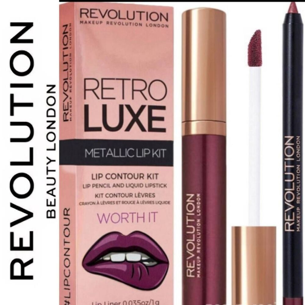 Revolution Beauty Retro Luxe Metallic Lip Kit